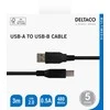USB-B 2.0 kabelis DELTACO tinkamas spausdintuvams, 3m juodas / USB-230S-K / R00140006