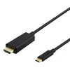 USB-C - HDMI kabelis DELTACO 1m, 4K@60Hz, juodas / USBC-HDMI-1010