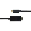 USB-C - HDMI kabelis DELTACO 1m, 4K@60Hz, juodas / USBC-HDMI-1010