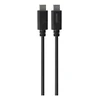 USB-C į USB-C kabelis DELTACO 1m, 10Gbps, 100W 5A, USB 3.1 Gen 2, E-Market, juodas / USBC-1402-LSZH