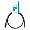USB-C į USB-C kabelis DELTACO 1m, 10Gbps, 100W 5A, USB 3.1 Gen 2, E-Market, juodas / USBC-1402-LSZH
