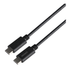USB-C į USB-C kabelis DELTACO 5 Gbit/s, 5A, 1 m, juodas / USBC-1501-LSZH