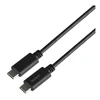 USB-C į USB-C kabelis DELTACO 5 Gbit/s, 5A, 2m, juodas / USBC-1503-LSZH