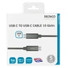USB-C laidas DELTACO „SuperSpeed“ , 1 m, pintas, USB 3.1 Gen 2, 10 Gbps, 100W / USBC-1412M