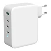 USB-C sieninis įkroviklis DELTACO 1x USB-A, 3x USB-C, bendra galia 130 W, balta / USBC-GAN04
