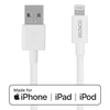 USB kabelis DELTACO su Lightning jungtimi, MFI sertifikuotas, 2.4A, 0.5 m, baltas / IPLH-4005