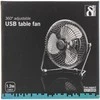 USB ventiliatorius DELTACO 13cm, juodas / FT-755