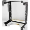 Deltacoimp Sieninis laikiklis DELTACO 19", 12U, 60kg apkrova, plieno, montavimo rinkinys, juodas / 19-DTSR0512