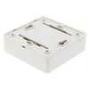 Sieninis lizdas, paviršiaus UTP, 2xRJ45, Cat6 DELTACO baltas / VR-34