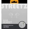 STREETZ ausinės, su mikrofonu, 3.5mm, baltos HL-W103