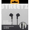 STREETZ ausinės, su mikrofonu, 3.5mm, juodos HL-W102