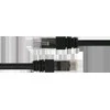 Tinklo kabelis DELTACO U/UTP Cat6, 3m, juodas / TP-63S-K / 00210010