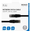Tinklo kabelis DELTACO U/UTP Cat6, 15m, juodas / TP-615S-K / 00210004