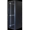 TOTEN System G, 19" grindų spintelė, 42U, 600x1200, perforuotos durys priekyje, perforuotos durys gale, 800 kg apkrova, juodas 19-G6242PP
