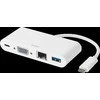 Jungčių stotelė Deltaco C tipo VGA+USBC PD 60+USBA +RJ45