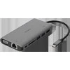Įkrovimo stotelė DELTACO USB-C i HDMI / VGA / USB / RJ45 / SD, USB-C jungtis krovimui, 3840x2160, pilkas / USBC-HDMI18