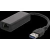 Šakotuvas DELTACO 1xRJ45, 1xUSB 3.0, juodas / USB3-GIGA5