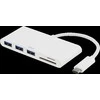 Šakotuvas DELTACO, USB 3.1, 2xUSB-C, baltas / USBC-HUB