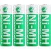 Įkraunamos AA baterijos DELTACO AA 2500mAh, pažymėtos "Nordic Swan" ekologiniu ženklu, 4 vnt. pakuotė / ULT-NH2500AA-4P