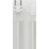 Įžemintas įrenginio kabelis DELTACO tiesus CEE 7/7 - tiesus IEC C5, 3m, 3X 1,0mm2, baltas / DEL-109FV