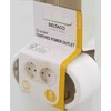 Bikuvalt Įžemintas elektros lizdas DELTACO 2 lizdai, baltas / GT-987