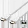 Ultra High Speed HDMI kabelis DELTACO 2M, eARC, QMS, 8K prie 60Hz, 4K prie 120Hz, baltas / HU-20A-R