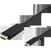 USB-C - HDMI kabelis DELTACO 2m, 4K@60Hz, juodas / USBC-HDMI-1020