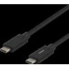 USB-C į USB-C laidas, 1m, 60W 3A, USB 3.1 Gen, E-Marker DELTACO juodas / USBC-1054M