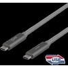 USB-C laidas DELTACO „SuperSpeed“ , 1 m, pintas, USB 3.1 Gen 2, 10 Gbps, 100W / USBC-1412M