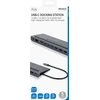 USB-C jungčių stotelė DELTACO USB-C maitinimo šaltinis, 85 W, 4K UHD @ 60Hz, DP, HDMI, VGA, RJ45, 3.5mm, 1 Gbit/s, pilka / USBC-DOCK2