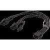 Vidinis PCIe maitinimo kabelis, 6 kontaktų iki 2x 8 kontaktų, 0,3 m, juodas DELTACO / SSI-63