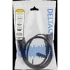 Y-Splitter maitinimo laidas nuo C14 iki C13 + C7, 0,5 DELTACO juodas / DEL-109YA