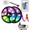 5 m RGB LED juosta + nuotolinio valdymo pultas + maitinimo šaltinis - vandeniui atspari LED juosta