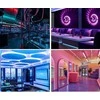 5 m RGB LED juosta + nuotolinio valdymo pultas + maitinimo šaltinis - vandeniui atspari LED juosta