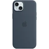 Apple iPhone 15 Plus Silicone Case with MagSafe - Storm Blue - MT123ZM/A