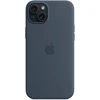 Apple iPhone 15 Plus Silicone Case with MagSafe - Storm Blue - MT123ZM/A