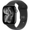 Apple Watch Series 11 GPS + Cellular 46mm Jet Black Aluminium Case with Black Sport Band - M/L - MFC44ET/A