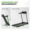 Tunturi Cardio Fit T25 bėgimo takelio išmatavimų schema