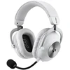 Belaidės žaidimų ausinės su mikrofonu Logitech G PRO X3 LIGHTSPEED, 7.1, Bluetooth, baltos spalvos | 981-001748