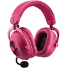 Belaidės žaidimų ausinės su mikrofonu Logitech G PRO X3 LIGHTSPEED, 7.1, Bluetooth, rožinės spalvos | 981-001756