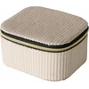 Boltze papuošalų dėžutė, aptraukta velvetu CAJA, 12 x 10 x 6 cm, spalvos: kreminė