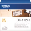 Juodų raidžių baltame fone etikečių ritinėlis Brother DK-11241, 102 mm x 152 mm