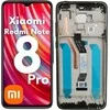 Ekranas su rėmeliu GregooLCD, skirtas Xiaomi Redmi Note 8 Pro, juodos spalvos