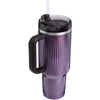 Gertuvė Stanley The Quencher H2.0 Fluted Tumbler | 1,18 L | Violetinė | Su šiaudeliu