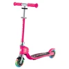 Paspirtukas GLOBBER Flow Foldable Junior, su šviečiančiais ratukais, rožinis (870-110)