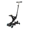 Paspirtukas GLOBBER Go Up Deluxe Lights, Juodas
