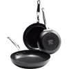 Green Pan Žalias Pan GreenPan Barcelona 3-Piece Frying Pan Set juodas