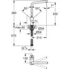 Virtuvės maišytuvas Grohe Flair 1/2″, chromas