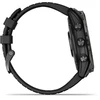 Išmanusis laikrodis Garmin Fenix 7X Pro Solar, Pilkos spalvos korpusas su juodos spalvos silikoniniu dirželiu
