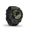 Išmanusis laikrodis Garmin Fenix 7X Pro Solar, Pilkos spalvos korpusas su juodos spalvos silikoniniu dirželiu